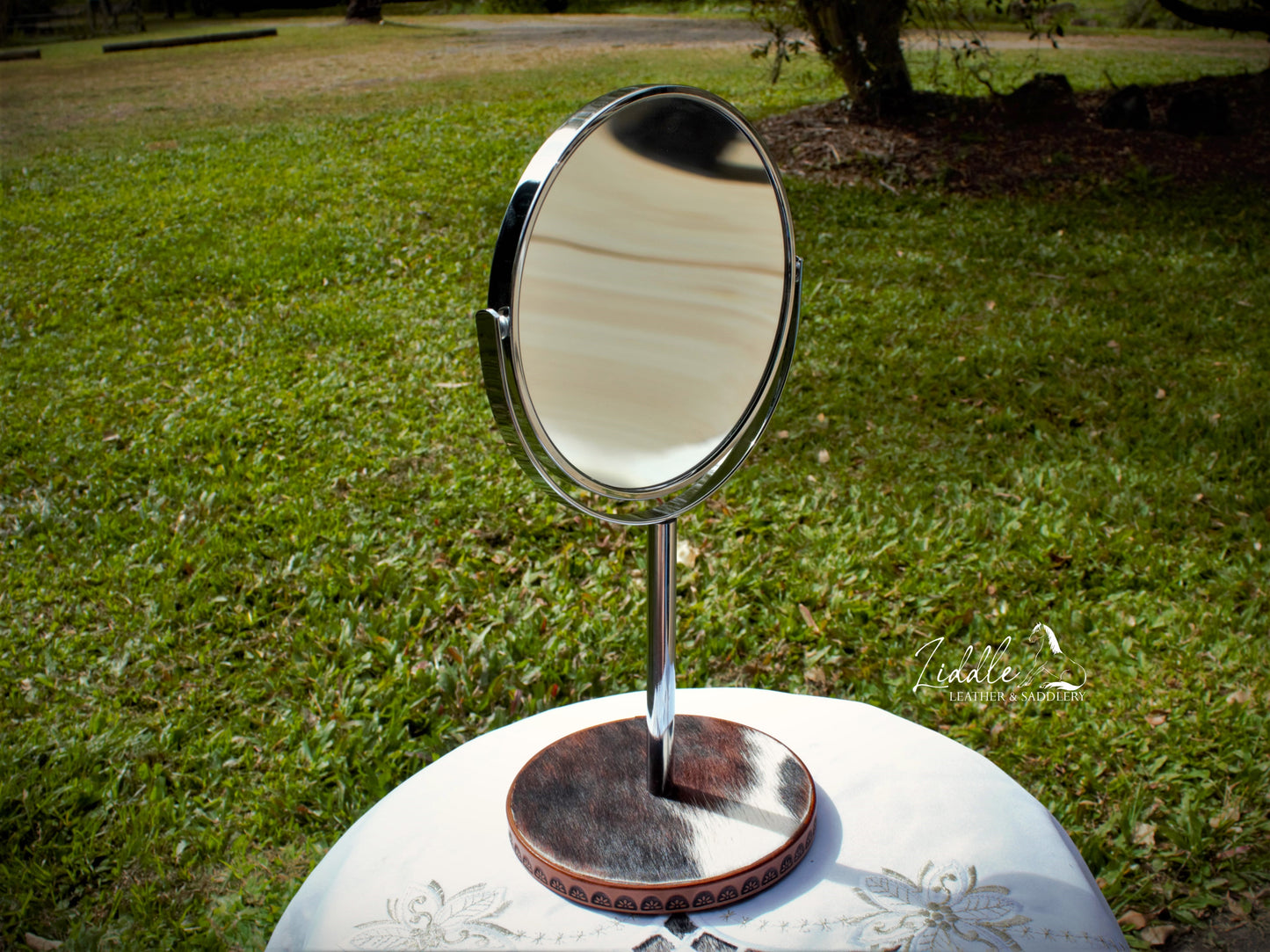Cowhide Mirror