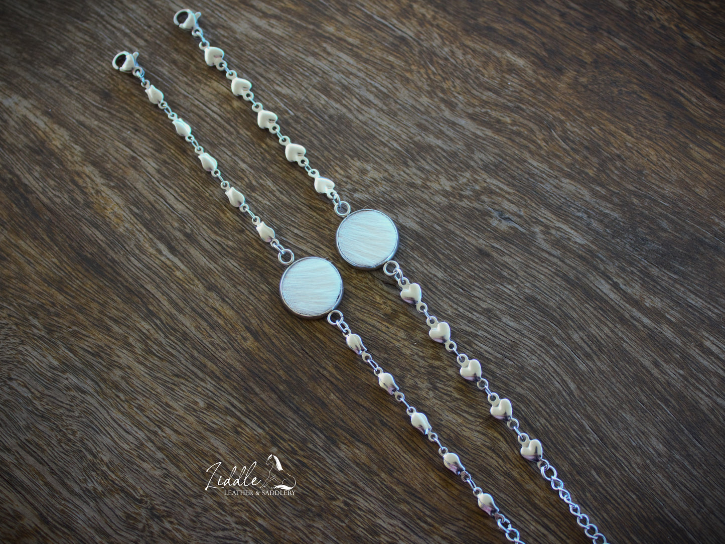 Cowhide Bracelet White