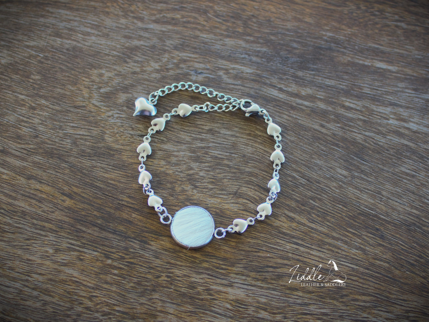 Cowhide Bracelet White