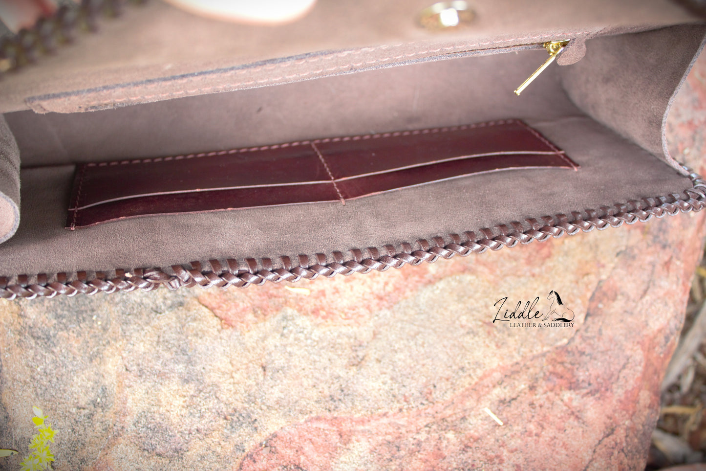 Tooled Flower Laced Clutch