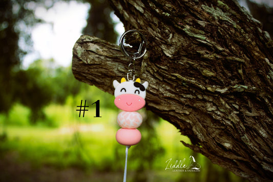 Cow 3 Piece Keychain