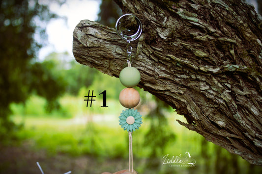 Flower 3 Piece Keychain