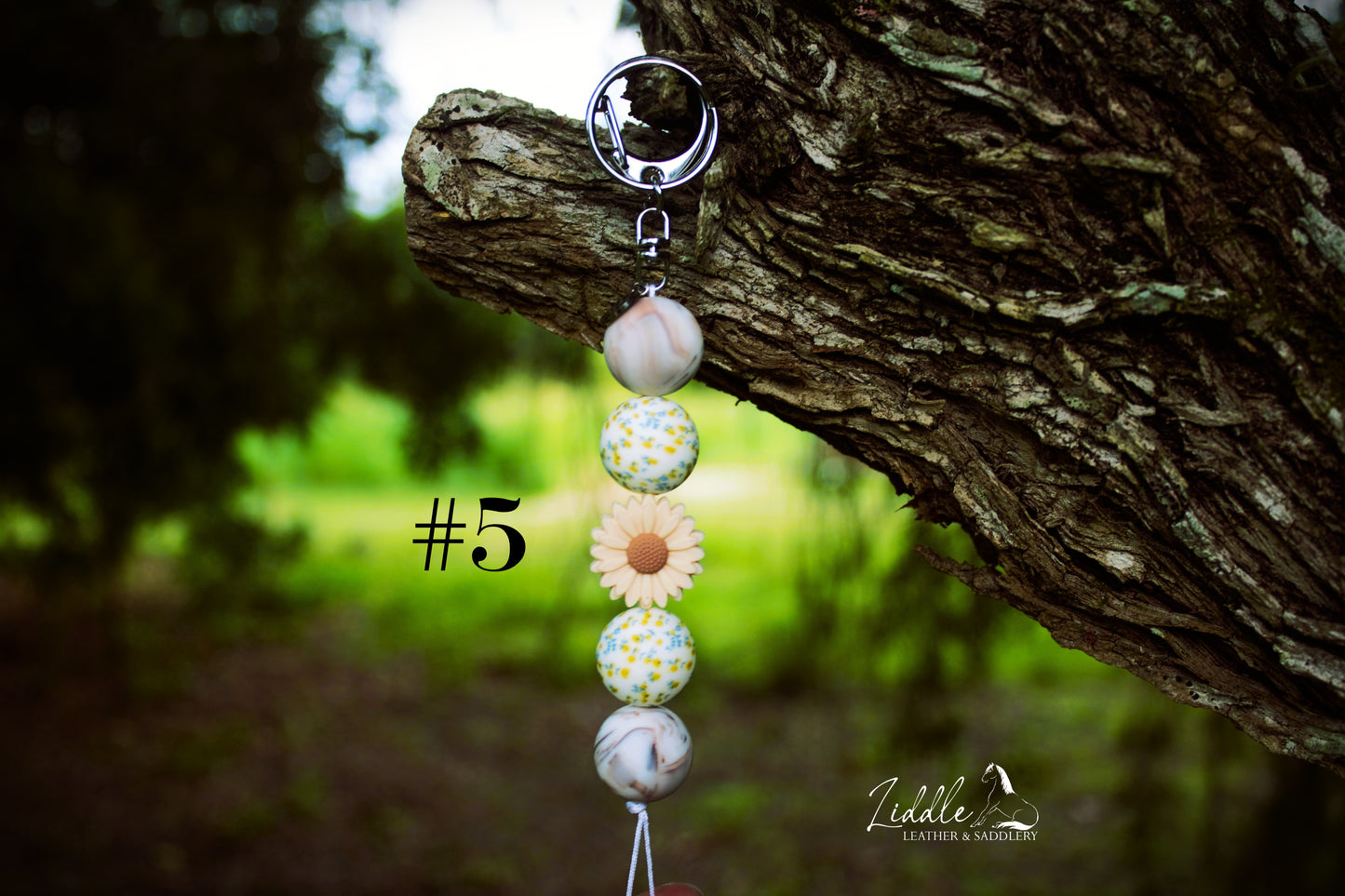 Flower 5 Piece Keychain