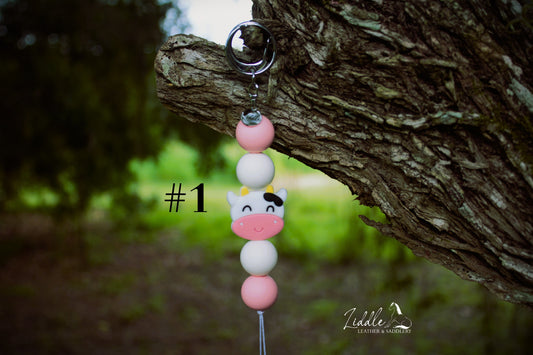 Cow 5 Piece Keychain